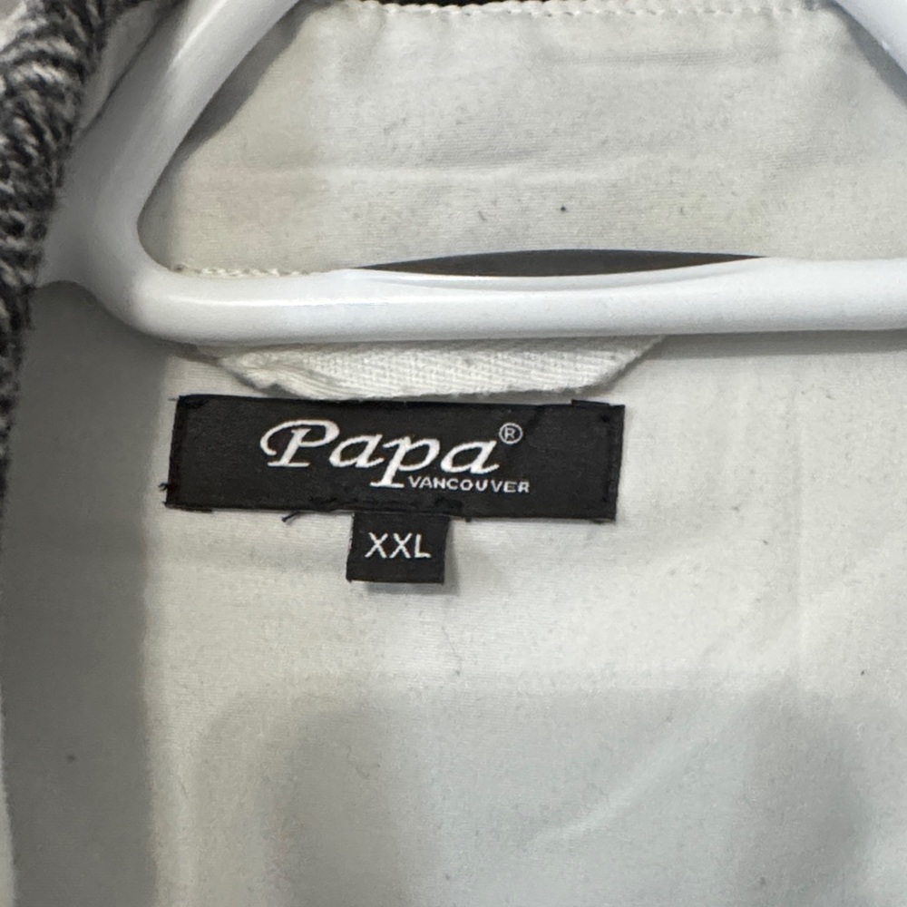 Papa Black and White Plaid shaket - Picture 2 of 3